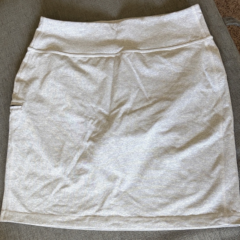 Duluth Trading Co Soft Gray Pencil Skirt